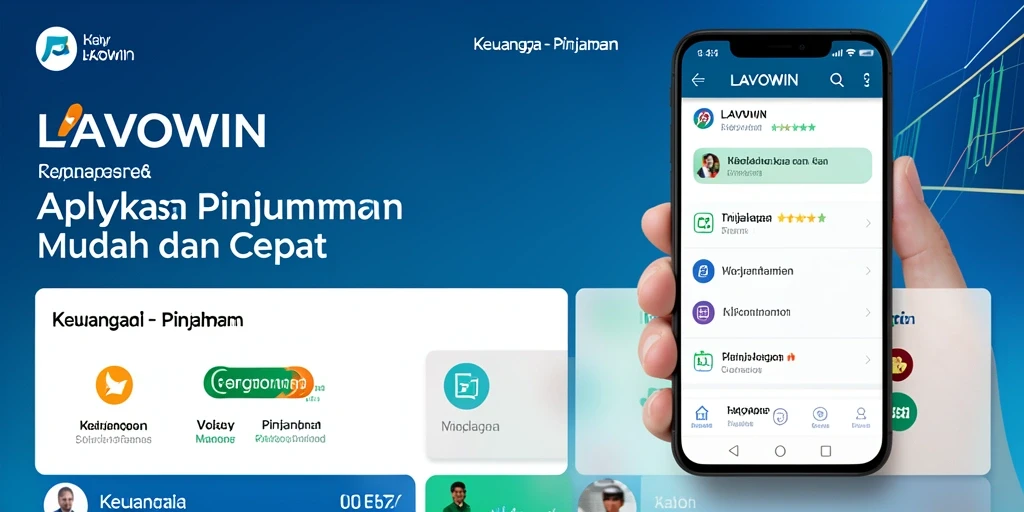 Antarmuka LAVOWIN yang jelas dan mudah digunakan untuk pengajuan pinjaman.