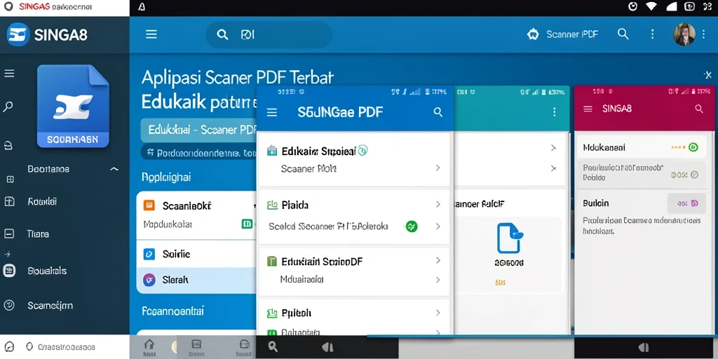 Antarmuka user-friendly SINGA8 untuk Scanner PDF.