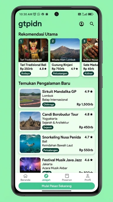 Tampilan katalog aplikasi gtpidn