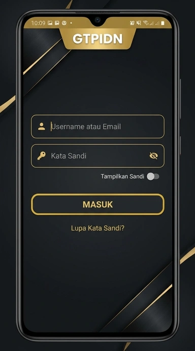 Tampilan halaman login gtpidn