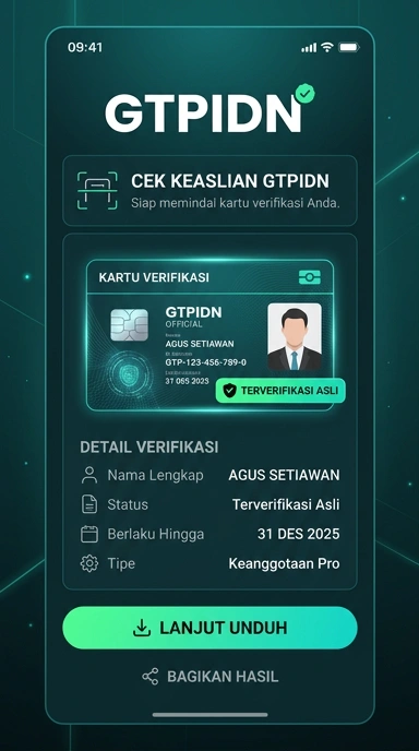Tampilan kanal resmi gtpidn