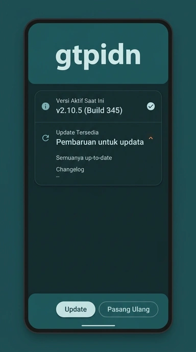 Tampilan riwayat versi gtpidn